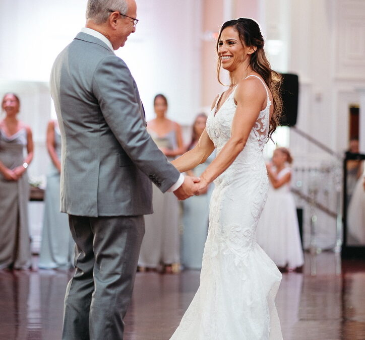 Father Daughter dance at new jersey wedding venue