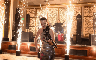 Violinist musician at wedding
