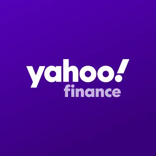 Yahoo Finance logo with "yahoo!" in white lowercase letters and "finance" in light gray on a solid purple background.