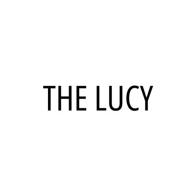 Black text on a white background reads “THE LUCY” in all capital letters, centered in a simple sans-serif font.