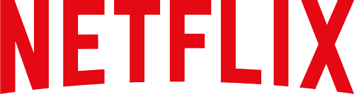 The image shows the Netflix logo with bold red letters on a light background.
